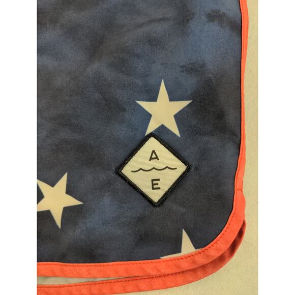 Mens American Eagle Outfitters Flex Shorts Size S Blue & White Stars Chino - Picture 5 of 11